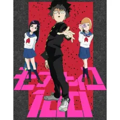 Mob Psycho 100 Characters & Logo Crew Neck Short Sleeve Charcoal Heather Women's Night Shirt