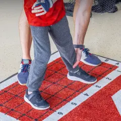 GoSports Baseball and Softball Hitting Mat with Batting Stance Alignment Guide