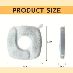 Nispira Cat Water Fountain Filter Replacement Filters for Veken 67oz, 95oz, 135oz Automatic Pet Fountain Dog Water Dispenser, 6 Packs