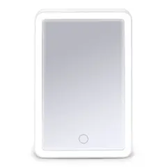 iHome 6" X 8"  Lighted Portable LED Vanity Makeup Mirror with Bluetooth Audio