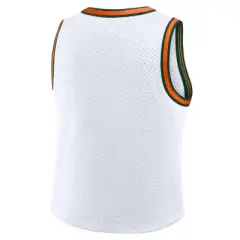 NCAA Miami Hurricanes Women's White Cropped Jersey