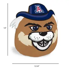 NCAA Arizona Wildcats Plushie Mascot Pillow: Sports Team Logo Novelty Pillow