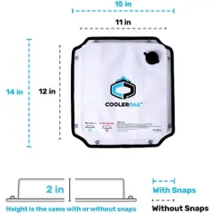 CoolerPak 10lb Block Ice Pack for Coolers - Refillable, Reusable, Foldable, Durable | Fill with Water, Freeze, & Use | Potable, Drink Melted Ice Water