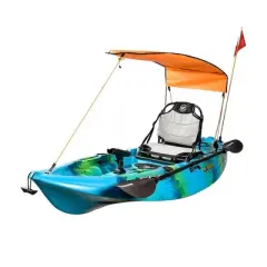 Sun Shade Canopy for Kayak Boat Canoe, Canopy for Single Person, Universal Awning Canopy with Storage Bag for Outdoor Fishing Tricycles