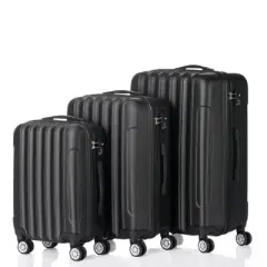 KTMBDW Luggage Set of 3 Hardside Suitcase Sets(20/24/28) with TSA Lock, 4 Spinner Wheels, ABS Lightweight Trolley Travel Case for Business Trip