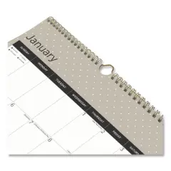 12-Month Wall Calendar, Minimalistic Artwork, 12 x 17, White/Multicolor Sheets, 12-Month (Jan to Dec): 2026