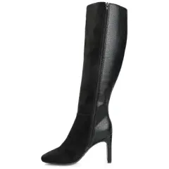 Journee Collection Womens Elisabeth Tru Comfort Foam Wide Calf Block Heel Knee High Boots