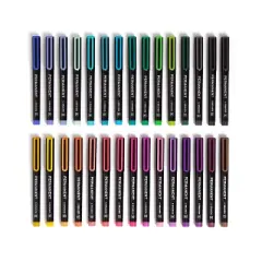 U Brands 30pk Permanent Markers Multicolored: 1.2mm Point, Pocket Clip, Cute School Supplies, Art & Stationery, Ages 14+