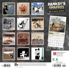 2023 Square Wall Calendar Banksy's Graffiti - BrownTrout