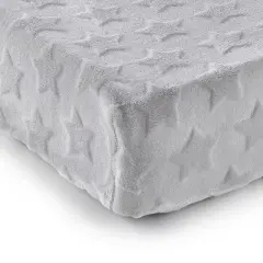 Grey Star & Blue Chevron  2pk Changing Pad Cover - Levtex Baby