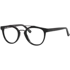 Ernest Hemingway H4804 47mm Women's Acetate Oval Designer Eyeglasses OR Blue Light Filter OR Reading Glasses in Black