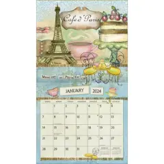 Lang 2024 Wall Calendar 24"x12" Color My World