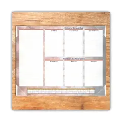 Marbled Desk Pad, Marbled Stone Artwork, 22 x 17, White/Multicolor Sheets, Clear Corners, 12-Month (Jan to Dec): 2026