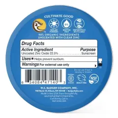 Badger Sport Mineral Sunscreen in a Tin - SPF 40 - 2.4 fl oz