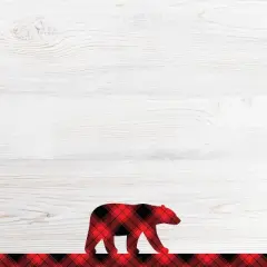 80ct Black Buffalo Plaid Letterhead: Great Papers! Christmas Stationery Paper, 8.5x11 Inches, Matte, Unbound, 80 Sheets