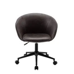 Modern Curved Back Barrel Office Chair - WOVENBYRD