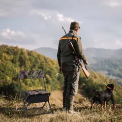 Costway Folding Hunting Chair Foldable Portable Fishing Stool with Storage Pocket