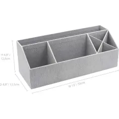 Bigso Elisa Desktop Organizer, Durable Office Desk Organizer with 7 Compartments for Office Supplies