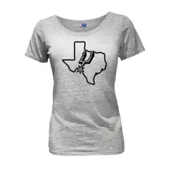 NBA San Antonio Spurs Women's Short Sleeve Burnout Scoop T-Shirt