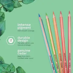 Lyra&reg; Graduate Colored Pencils Set Tin, Assorted Colors, 24 Pieces