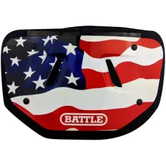 Battle Sports Chrome American Flag 2.0 Protective Football Back Plate