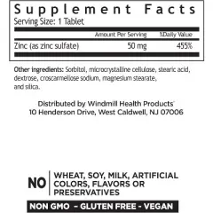 Windmill Zinc Sulfate Tablets, 90 Count