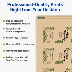 Avery Perforated Price Tags, 1-1/2" x 3", Kraft Brown, 100 Total