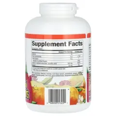 Natural Factors Vitamin C, Fruit-Flavor Chew, Peach, Passionfruit and Mango, 500 mg, 180 Chewable Wafers