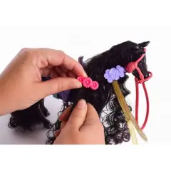 Glam-R-Ranch Raven Dream - Horse Toy with Hair Accessories