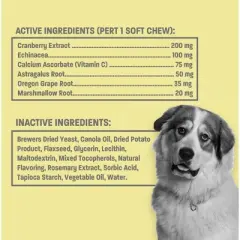 Pet Health Pros Dog UTI Support- Urinary Tract Pro Soft Chews with Cranberry for Urinary Relief - Bladder Supplement with Echinacea for Dogs - 60 ct