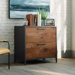 2 Drawer Boulevard Caf&eacute; Lateral File Cabinet Black - Sauder