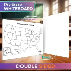 SCRIBBLEDO USA Map Dry Erase Board 11"x14"