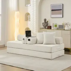 NicBex Folding Mattress Floor Sofa Bed with Convertible Foldable Design,2-Seater Futon Couch Sleeper Sofa for Living Room,Bedroom