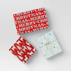 30&rdquo; 3pk Christmas Wrap Pack Scandinavian - Wondershop&trade;