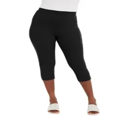 Jessica London Women&rsquo;s Plus Size Everyday Capri Legging