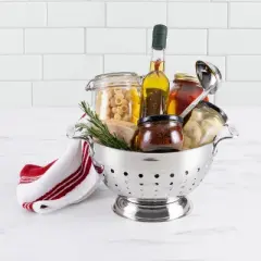 All-Clad 5 Quart Stainless Steel Colander, Silver