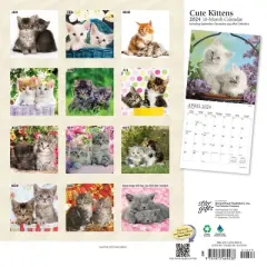 StarGifts 2024 Wall Calendar 12"x12" Cute Kittens