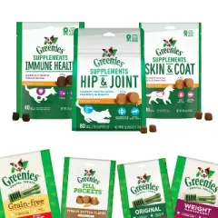 Greenies Health and Wellness Chewy Dog Treats and Supplements