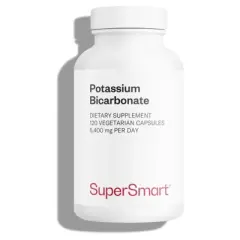 SuperSmart Potassium Bicarbonate - Electrolyte Mineral - pH Acid-Base Balance - Potassium Supplement | Non-GMO & Gluten Free - 120 Vegetarian Capsules