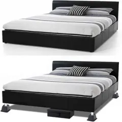 5 to 6-inch Super Quality Bed and Furniture Risers 4-pack in Black - Homeitusa