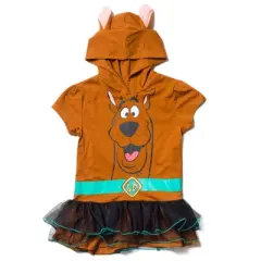 Scooby-Doo Scooby Doo Girls Cosplay T-Shirt Dress and Leggings Outfit Set Toddler 