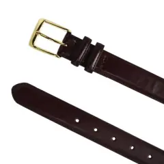 CTM Men's Big & Tall Gold Buckle Belt