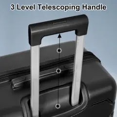 Romswi 4 Piece Luggage Set, 20 28 inch Travel Suitcase Lightweight PC+ABS Hardside Durable with TSA Lock, Cup Holder, Duffel Bag &ndash; Spinner Wheels