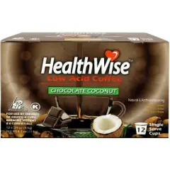 HealthWise Low Acid Chocolate Coconut Keurig K-Cup Coffee Pods