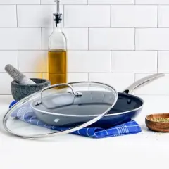 Blue Diamond 12" Ceramic Non-Stick Skillet with Cover