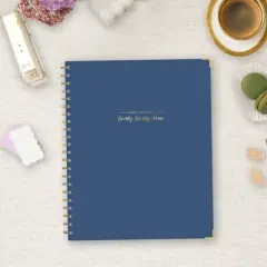 Ivory Paper Co 2024 Planner 11"x8.5" Weekly/Monthly Wirebound Navy