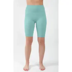 90 Degree By Reflex High Waist Ribbed 9" Biker Short