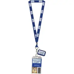 The Office Lanyard ID Badge Holder Dunder Mifflin Lanyard Dwight or Michael Clear