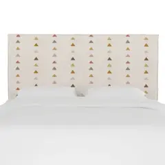 French Seam Slipcover Headboard Peak Mustard - Cloth & Company