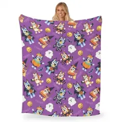 Bluey Pup Tricks Silk Touch Throw Blanket 50&times;60 Inches
